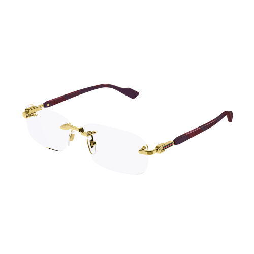 Brille  Gucci Gg1221o col. 003 Herren Rechteckig Gold