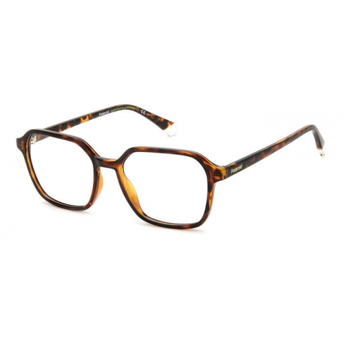 Brille  Polaroid Pld d469 col. 086 Damen Rechteckig Havana