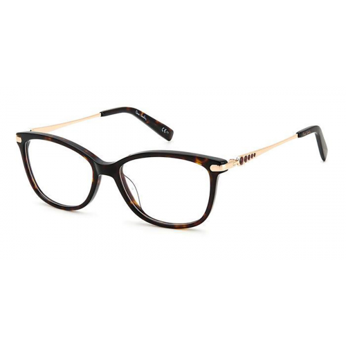 Brille  Pierre cardin P.c. 8507 col. 086 Damen Geometrische Havana