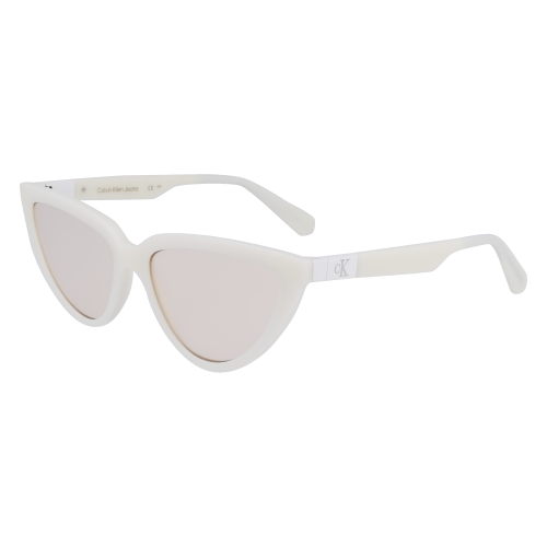 Sonnenbrillen  Calvin klein Ckj23658s col. 100 Donna Cat eye Bianco