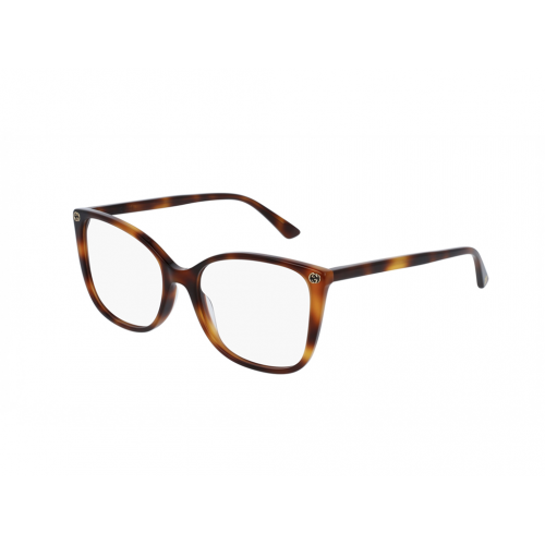 Brille  Gucci Gg0026o col. 002 Damen Cat eye Havana