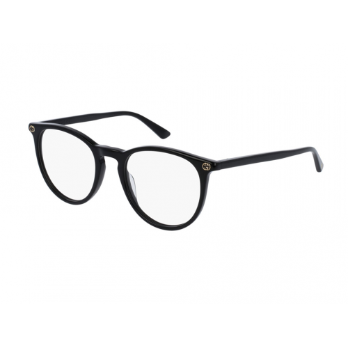 Brille  Gucci Gg0027o col. 001 Damen Runden Schwarz