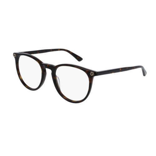 Brille  Gucci Gg0027o col. 002 Damen Runden Havana