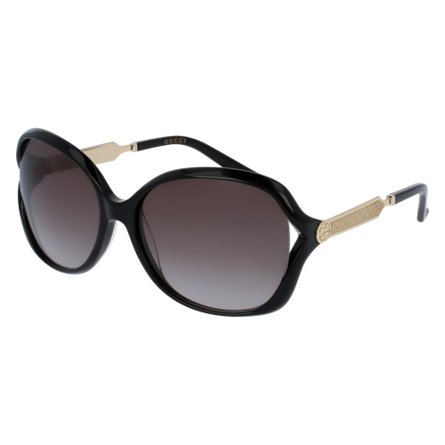 Sonnenbrillen  Gucci Gg0076s col. 002 Damen Runden Schwarz