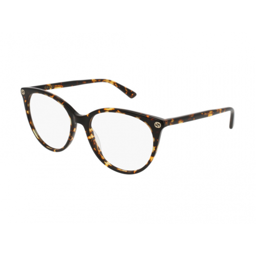 Brille  Gucci Gg0093o col. 002 Damen Runden Havana