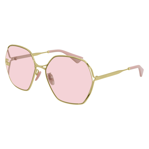 Sonnenbrillen  Gucci Gg0818sa col. 003 Damen Geometrische Gold