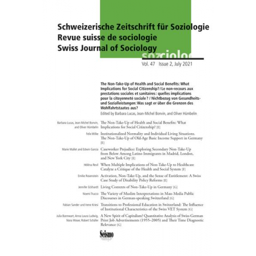 Schweizerische Zeitschrift für Soziologie