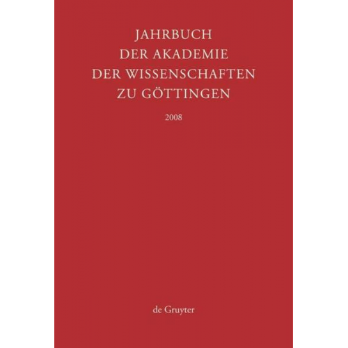 Jahrbuch der Göttinger Akademie der Wissenschaften / 2008