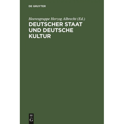 Deutscher Staat und Deutsche Kultur