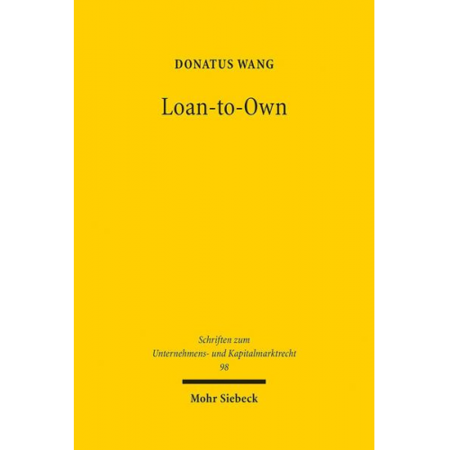 Donatus Wang - Loan-to-Own