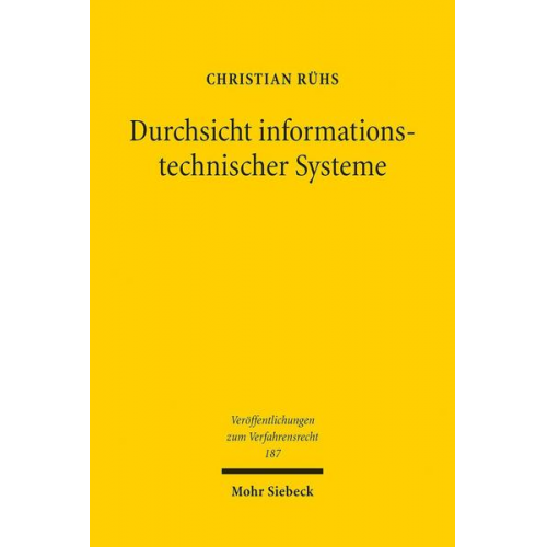 Christian Rühs - Durchsicht informationstechnischer Systeme