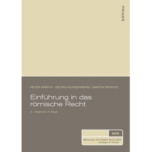 Peter Apathy & Georg Klingenberg & Martin Pennitz - Einführung in das römische Recht