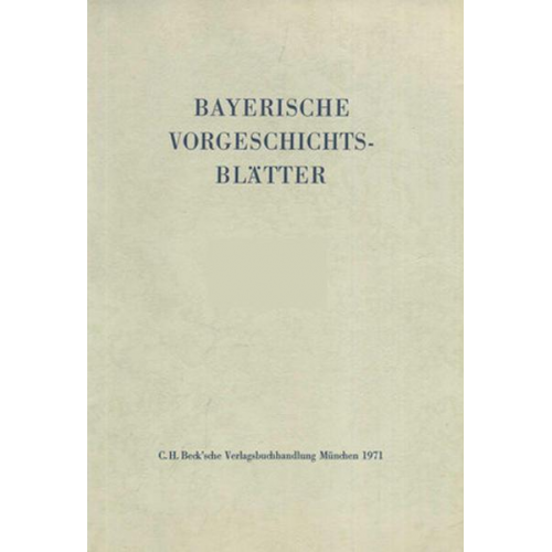 Bayerische Vorgeschichtsblätter 2010