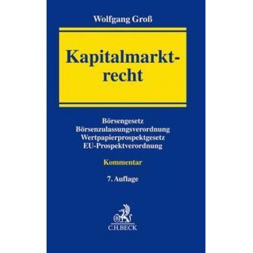 Wolfgang Gross - Kapitalmarktrecht