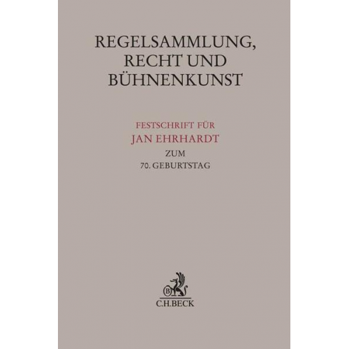 Regelsammlung, Recht und Bühnenkunst