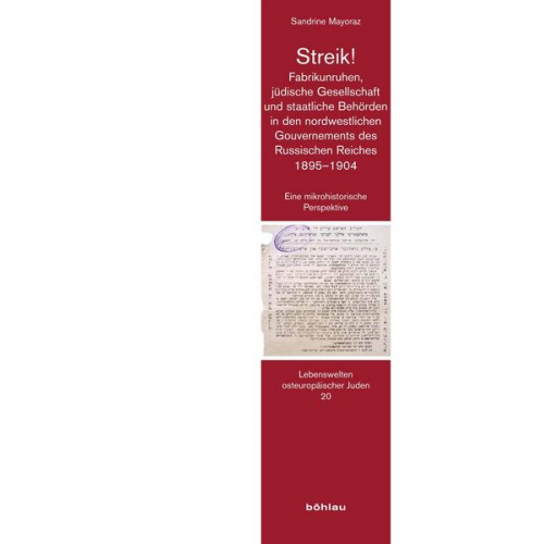 Sandrine Mayoraz - Streik! Fabrikunruhen, jüdische Gesellschaft und staatliche Behörden in den nordwestlichen Gouvernements des Russischen Reiches 1895-1904