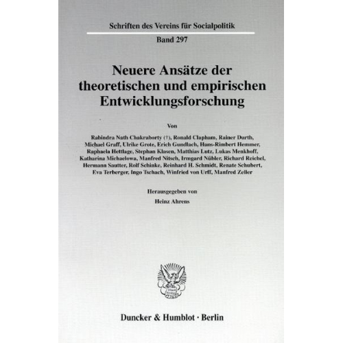 Neuere Ansätze der theoretischen und empirischen Entwicklungsforschung.