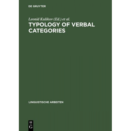 Leonid Kulikov & Heinz Vater - Typology of Verbal Categories