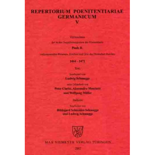 Ludwig Schmugge - Repertorium Poenitentiariae Germanicum / Paul II. (1464-1471)