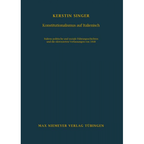 Kerstin Singer - Konstitutionalismus auf Italienisch