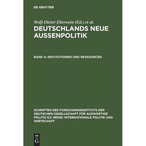 Karl Kaiser & Hanns W. Maull - Institutionen und Ressourcen