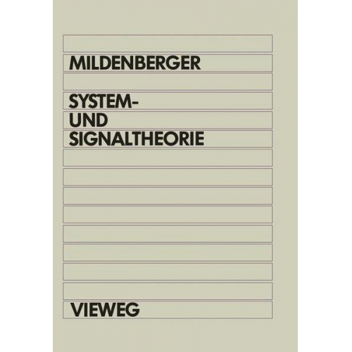 Otto Mildenberger - System- und Signaltheorie