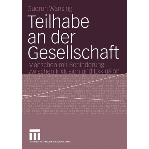 Gudrun Wansing - Teilhabe an der Gesellschaft