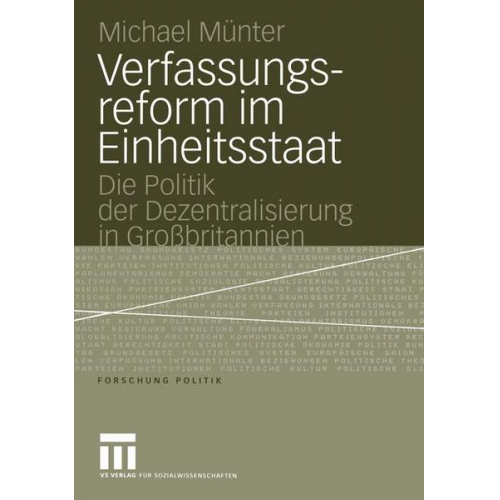 Michael Münter - Verfassungsreform im Einheitsstaat