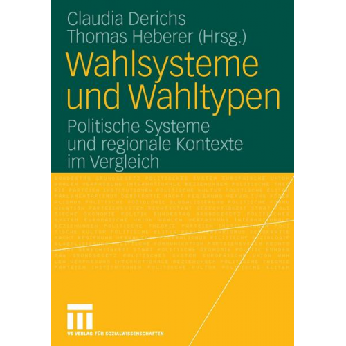 Claudia Derichs & Thomas Heberer - Wahlsysteme und Wahltypen