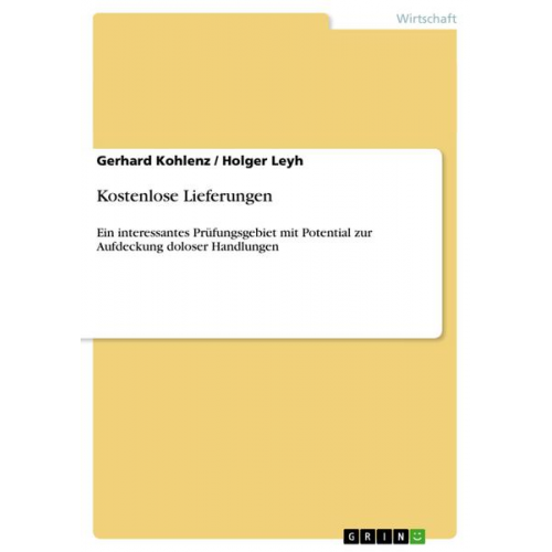 Holger Leyh & Gerhard Kohlenz - Kostenlose Lieferungen