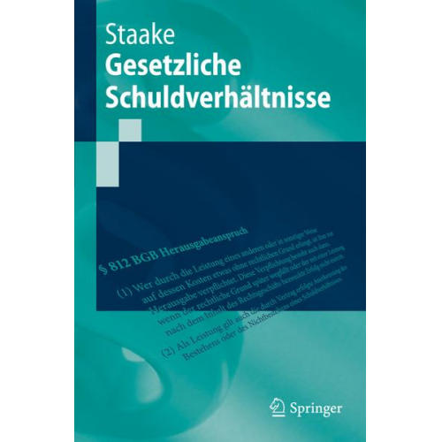 Marco Staake - Gesetzliche Schuldverhältnisse