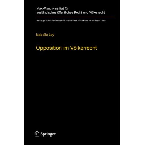 Isabelle Ley - Opposition im Völkerrecht