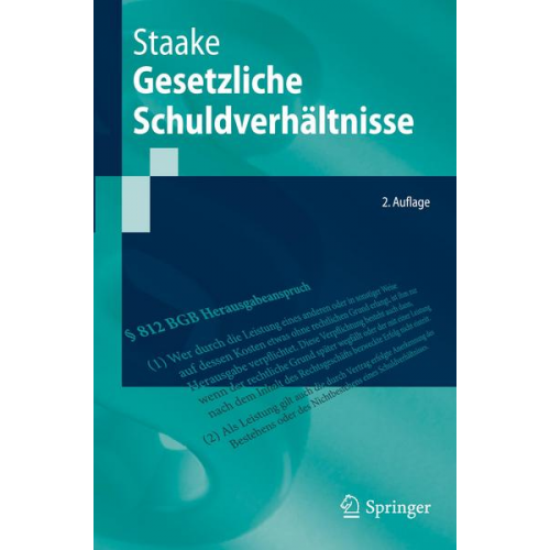 Marco Staake - Gesetzliche Schuldverhältnisse