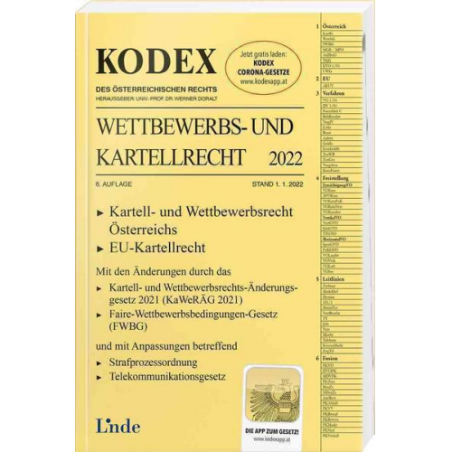 Marcus Becka - KODEX Wettbewerbs- und Kartellrecht 2022