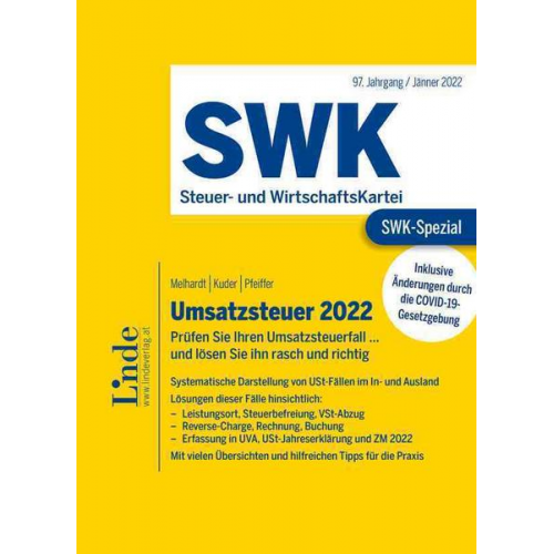 Stefan Melhardt & Bernhard Kuder & Sebastian Pfeiffer - SWK-Spezial Umsatzsteuer 2022