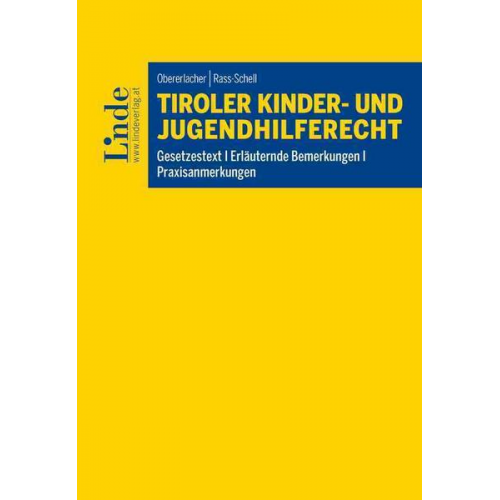 Stefan Obererlacher & Silvia Rass-Schell - Tiroler Kinder- und Jugendhilferecht