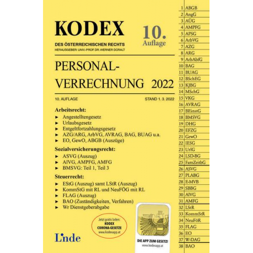 Josef Hofbauer - KODEX Personalverrechnung 2022