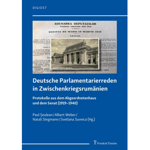 Deutsche Parlamentarierreden in Zwischenkriegsrumänien