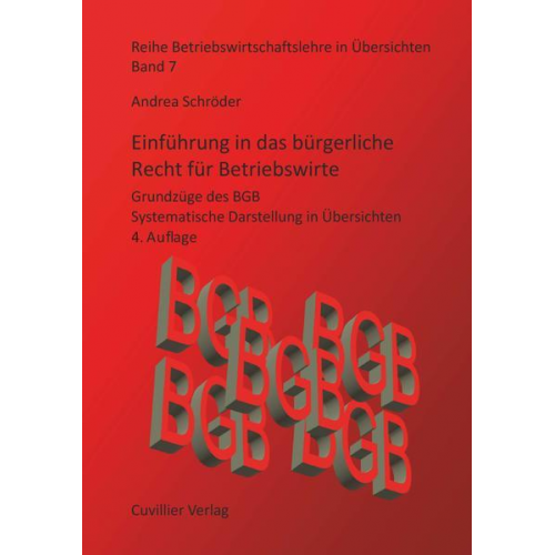 Andrea Schröder - Einführung in das bürgerliche Recht für Betriebswirte