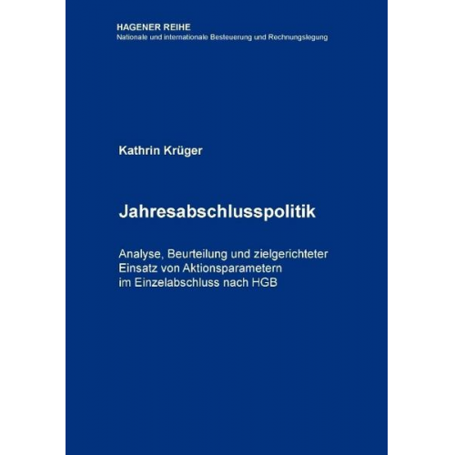 Kathrin Krüger - Jahresabschlusspolitik