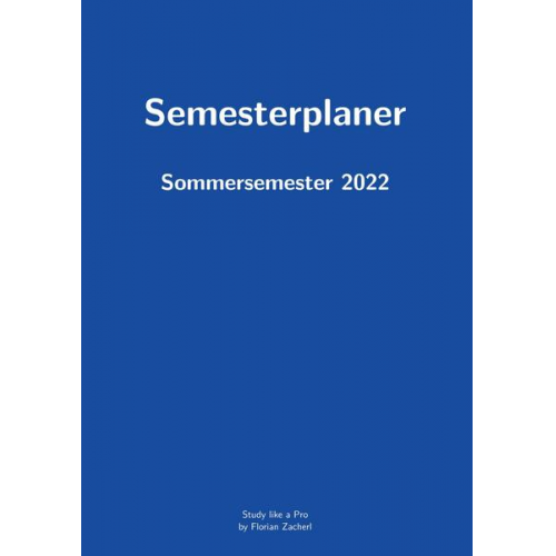 Florian Zacherl - Pro-Semesterplaner (M, blau)