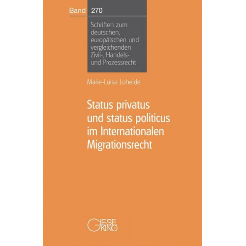 Marie-Luisa Loheide - Status privatus und status politicus im Internationalen Migrationsrecht