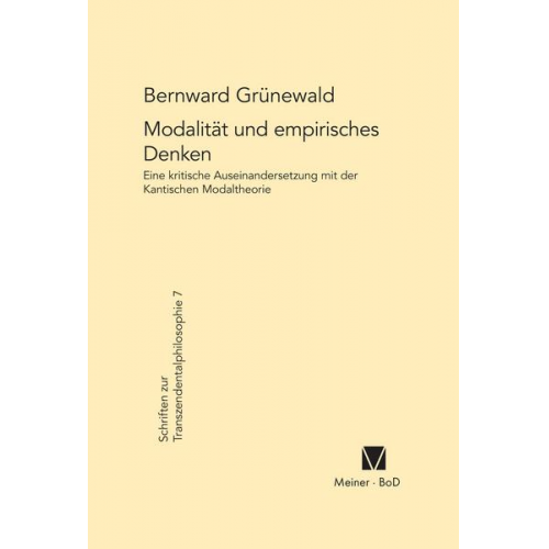 Bernward Grünewald - Modalität und empirisches Denken