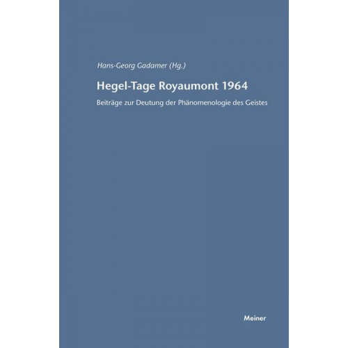 Hegel-Tage Royaumont 1964