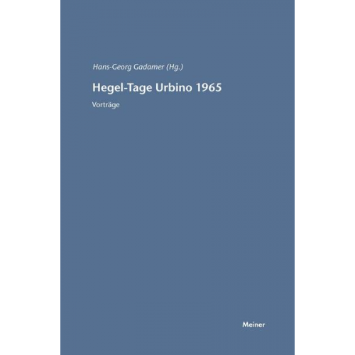 Hegel-Tage Urbino 1965