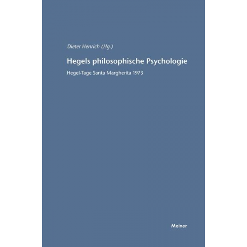 Hegels philosophische Psychologie