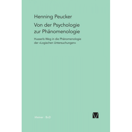 Henning Peucker - Von der Psychologie zur Phänomenologie