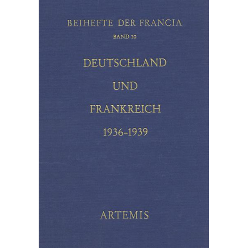 Deutschland und Frankreich 1936-1939