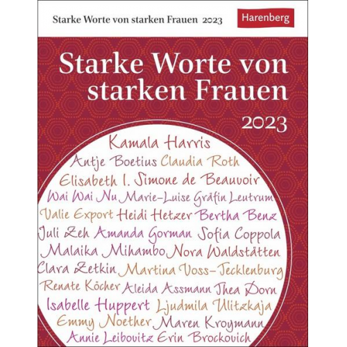 Martina Schnober-Sen & Brigitte Lotz & Sabine Durdel-Hoffmann - Starke Worte von starken Frauen Tagesabreißkalender 2023