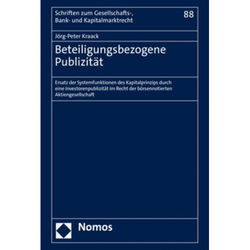 Jörg-Peter Kraack - Beteiligungsbezogene Publizität